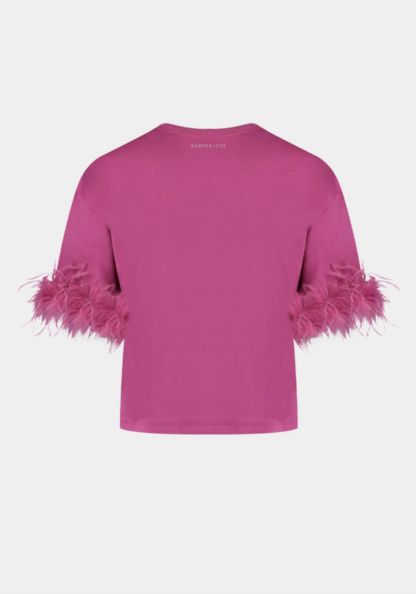 Harper & Yve Feather T-Shirt pink