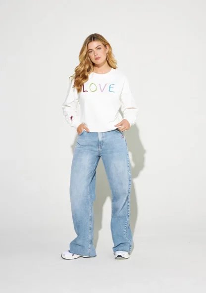 Harper & Yve LOVE Sweater off white