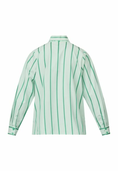 Love1136 blouse green stripe