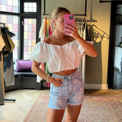 Daisy denim short